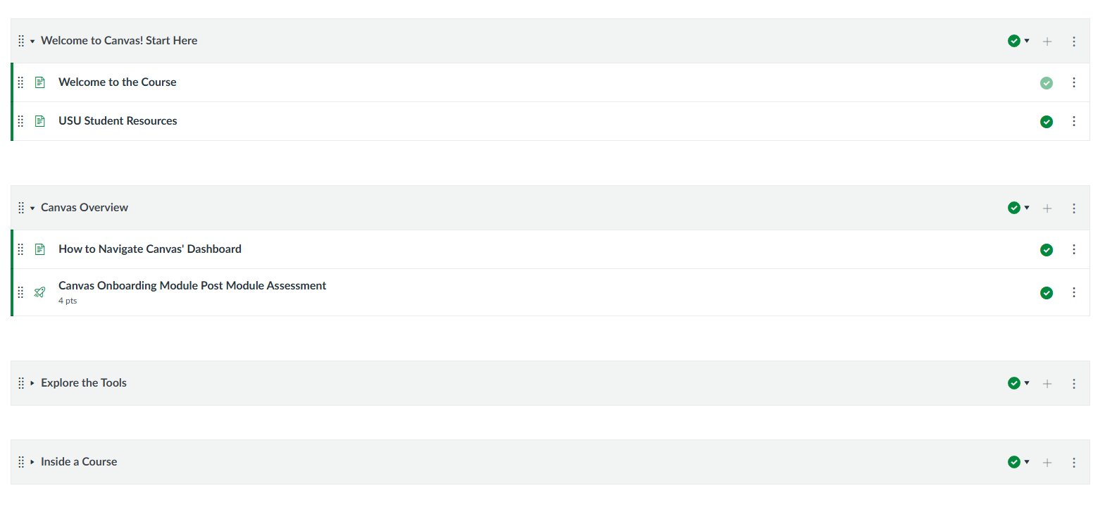 Canvas module structure